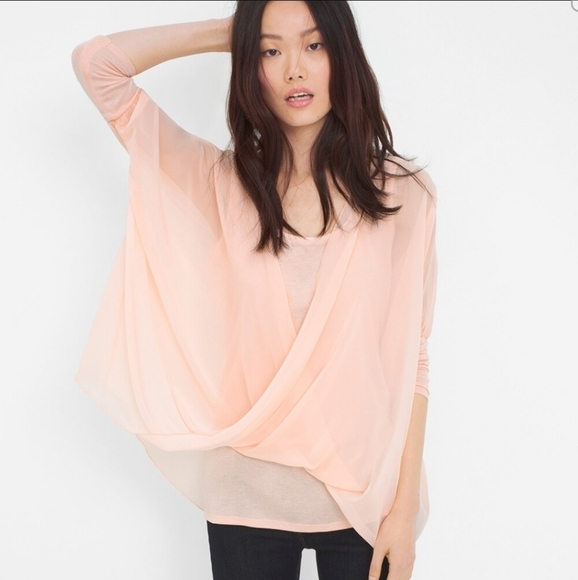 White House Black Market Tops - WHITE HOUSE BLACK MARKET TWIST LAYERED TOP